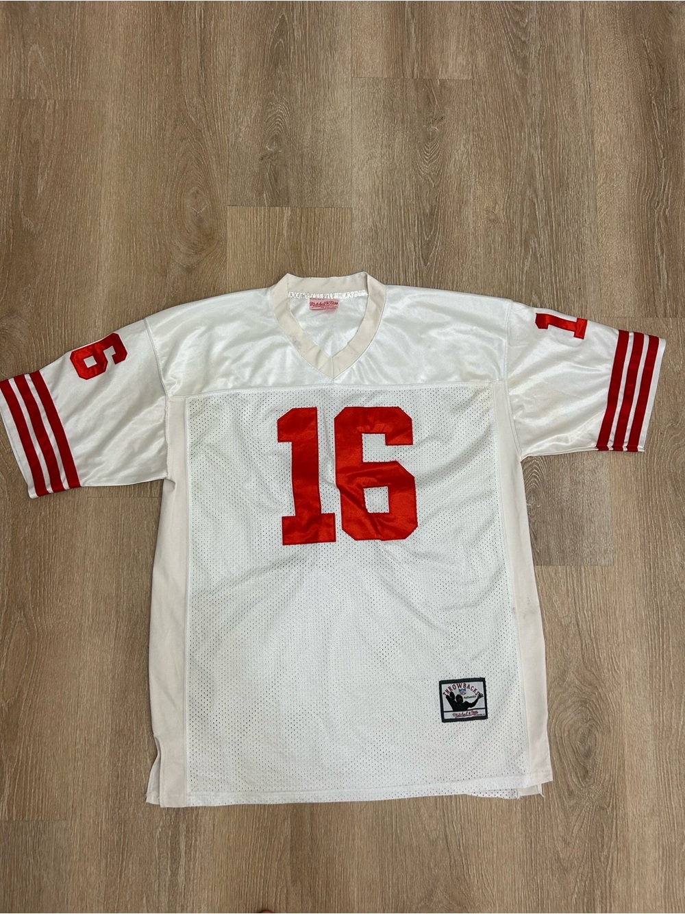 Mitchell & Ness San Francisco 49ers Vintage Joe Montana Jersey Men’s Sz L